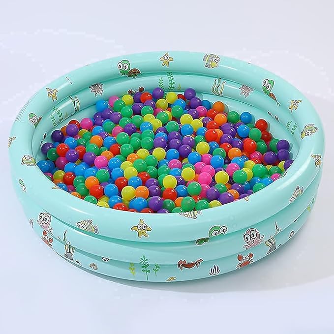 Ball Pit Balls for Kids, Plastic Refill 2.2 Inch Balls, 100 Pack, Bright Colors, Phthalate and BPA