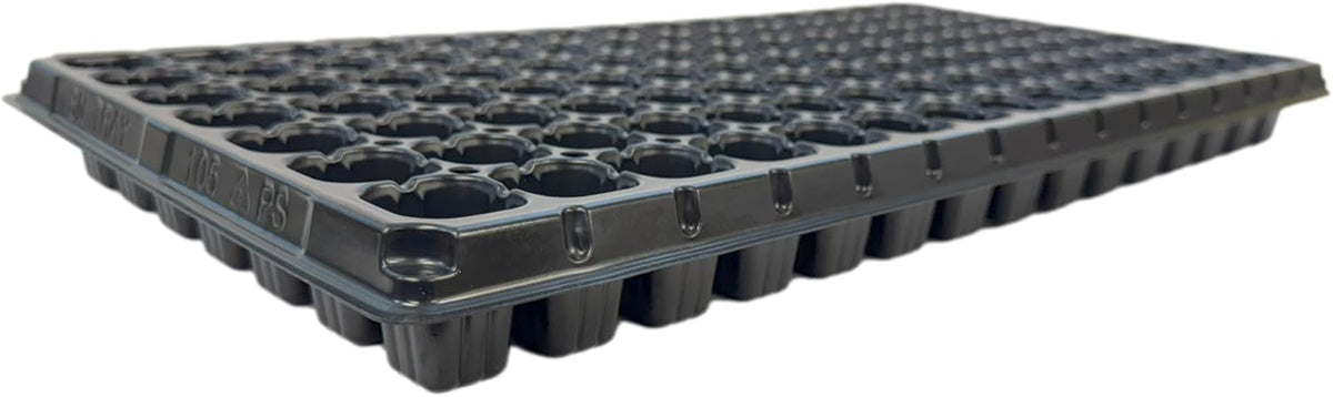 105 Cell Seedling Plastic Nursery Trays, 10 Pack, Thick Durable Germination Plug Trays, 1050 Cells