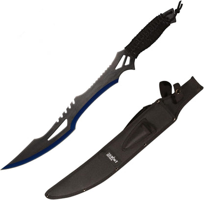 Sword Machete with Nylon Sheath and Lanyard Jungle Hunter Machete for Outdoor Adventure