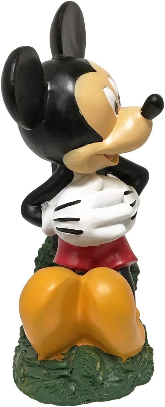 Disney Mickey Mouse Hi Sign Everyday Outdoor Garden Statue, 8 inches Tall, Officially Licensed