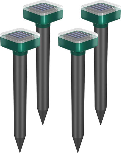 Snake Repellent for Yard & Outdoors - Solar-Powered Sonic Snake Deterrent Devices, Waterproof, Pet