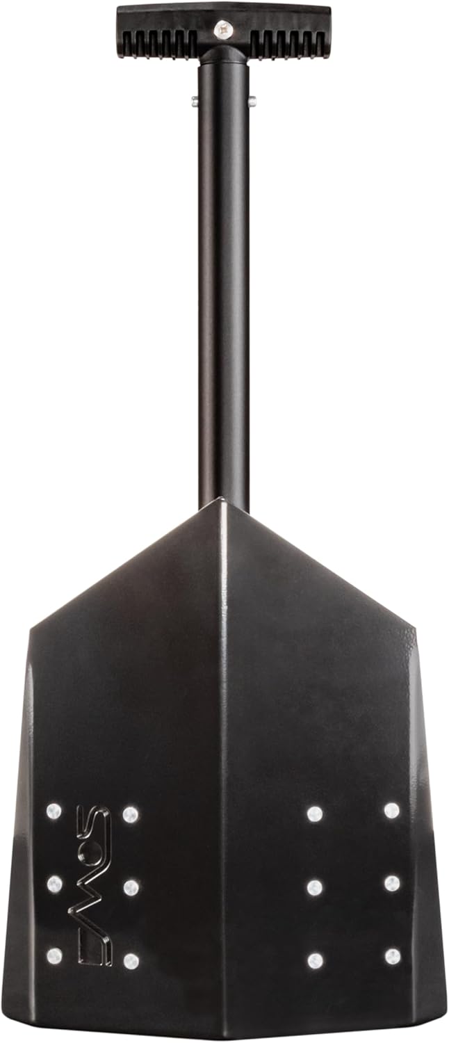 DMOS Delta Shovel - Collapsible Heavy-Duty Steel Folding Shovel for Camping, Overlanding, Survival