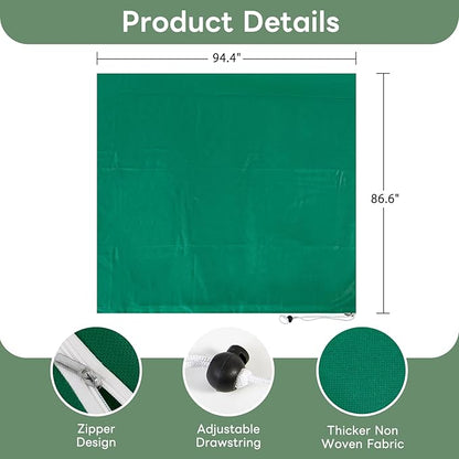 YATHO Plant Covers Freeze Protection 1 Packs 86.6" W X 94.4" H Thicker Large Outdoor Winter Frost