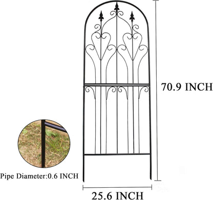 Trellis 70.9" H x 25.6" W Metal Premium Quality Material Rust-Resistant Climbing Frame for Vines