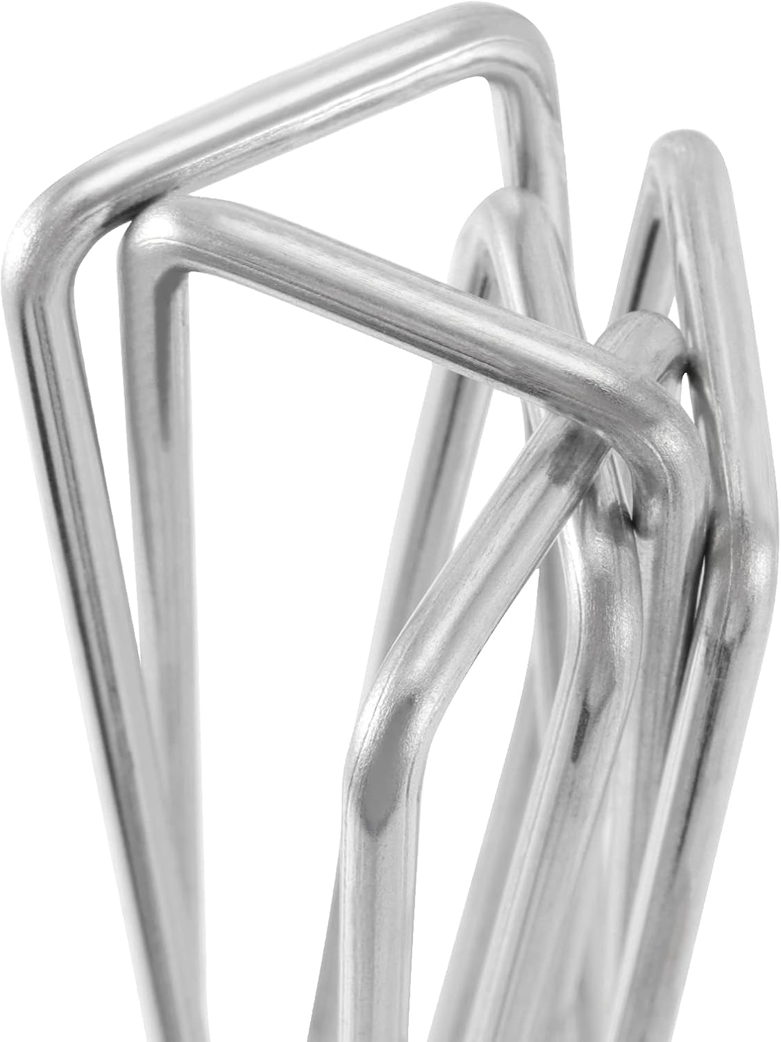 50 PCS 12 Inch 8 Gauge Garden Landscape Staples, Galvanized U-Shaped Landscape Pins, Garden