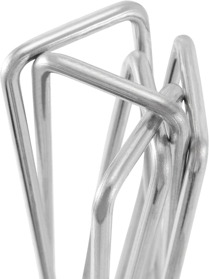 50 PCS 12 Inch 8 Gauge Garden Landscape Staples, Galvanized U-Shaped Landscape Pins, Garden