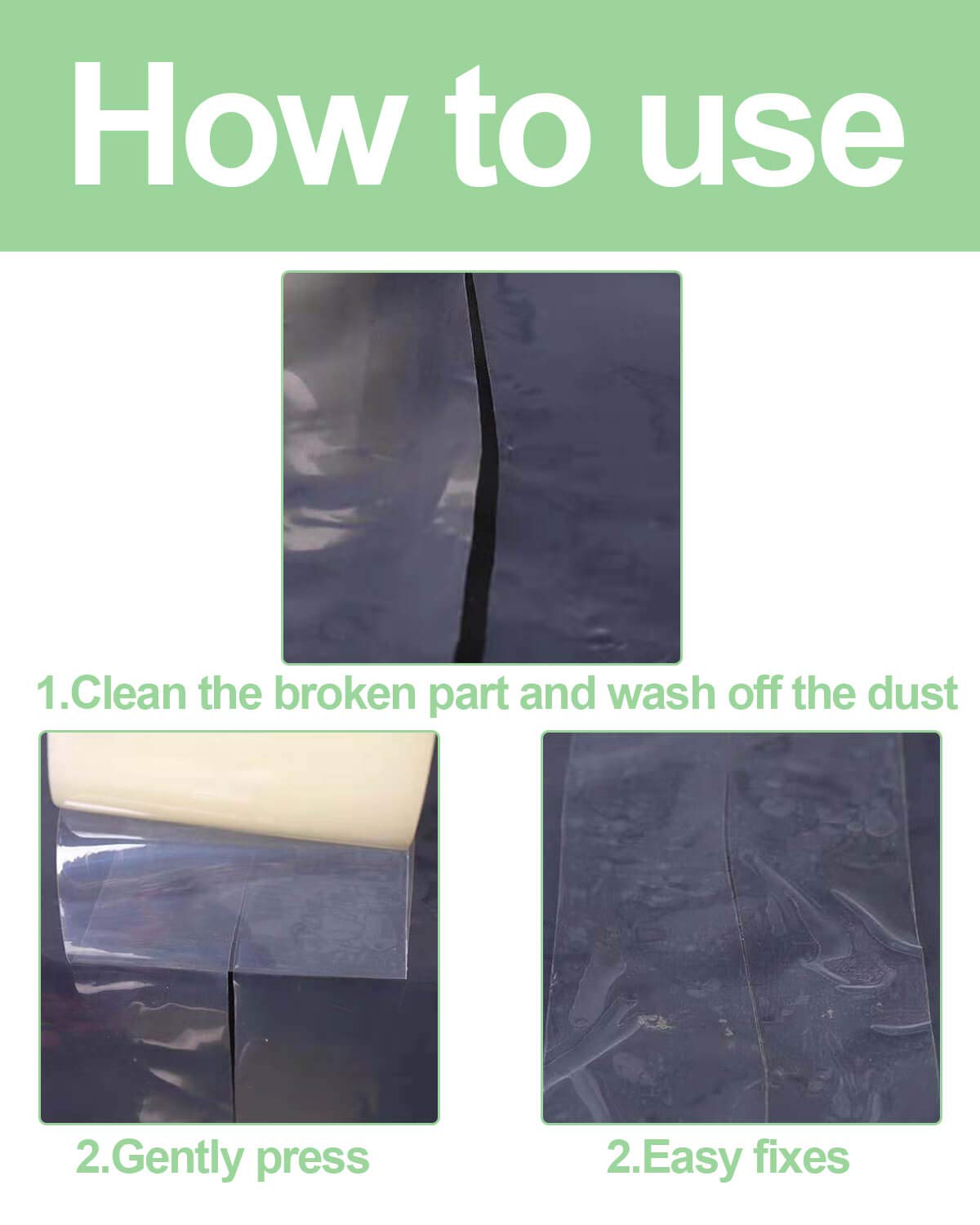 vensovo Greenhouse Covering Plastic Repair Tape - Heavy Duty 6″x108′ Garden Green House Sheeting