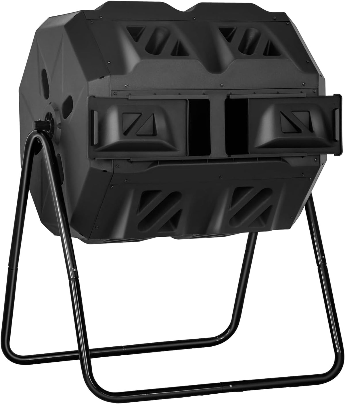 43 Gallon Compost Bin Outdoor Tumbling Composting Bins Compost Tumbler Bucket Trash Can w/Dual