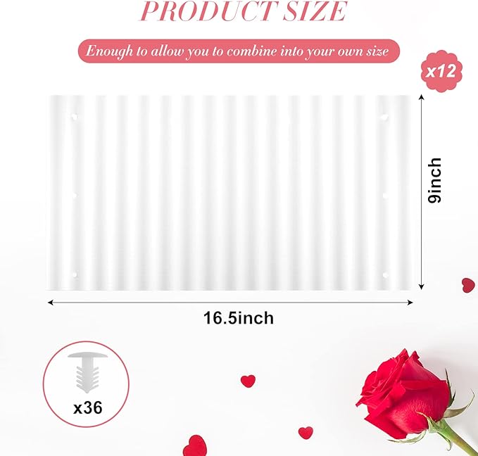 Queekay 12 Pcs Rose Cones for Winter Protection, 16.5 x 9 Inch Winter Rose Collars Bush Cover for