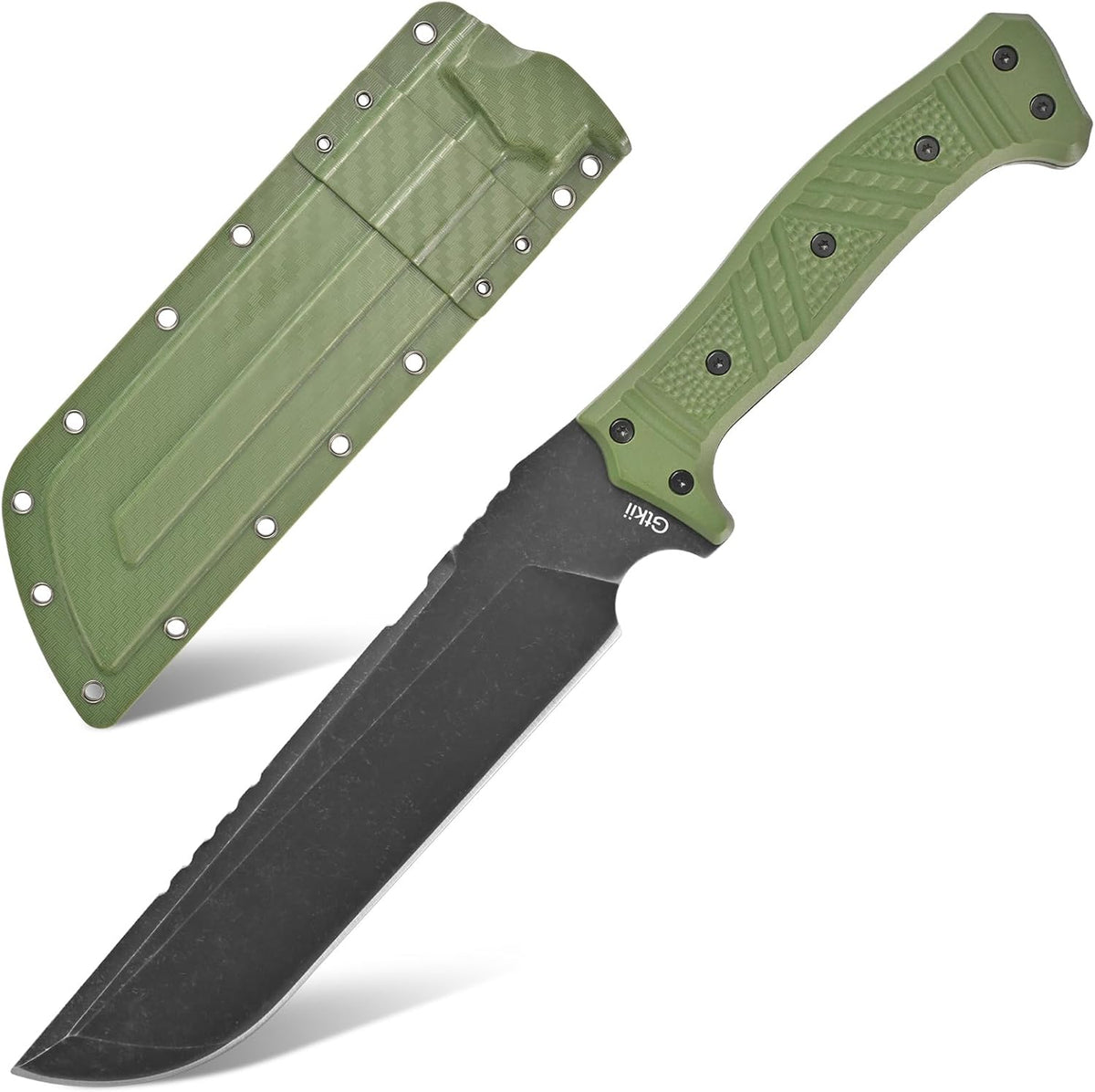 GTK32 Fixed Blade Knife DC53 Steel Blade Full Tang Nylon Fiberglass Handle Heavy Duty Knifes for