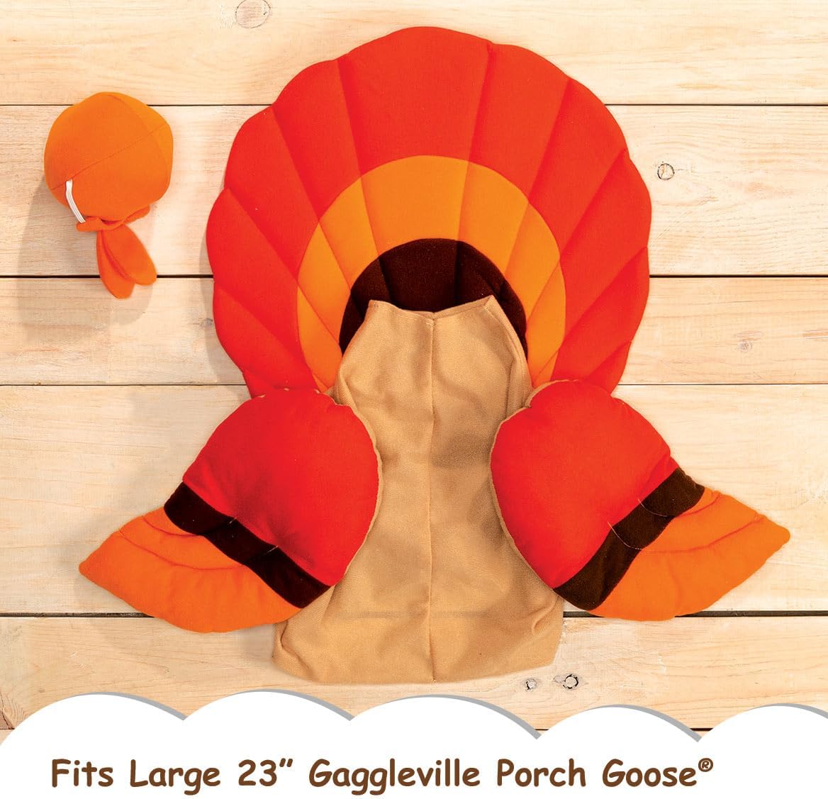 Gaggleville Turkey Goose Outfit, Fits Large 23" H Statue, by Fox Valley Traders