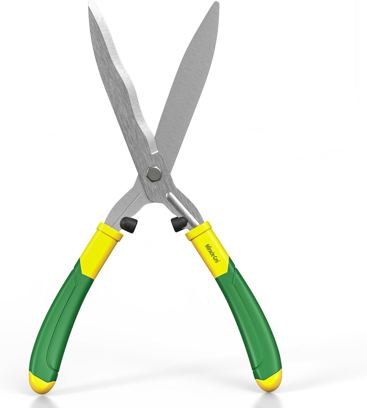 Miracle-Gro 18 in. Wavy Blade Hedge Shears – Lawn and Yard Tool with Sharp Carbon Steel Blades for