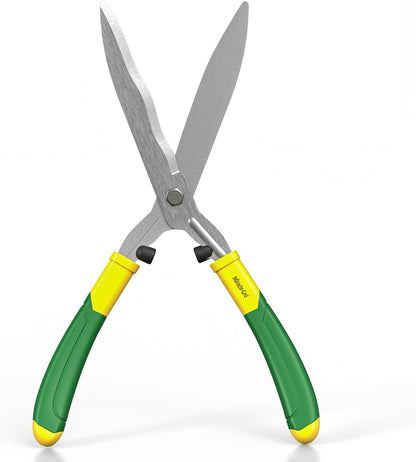 Miracle-Gro 18 in. Wavy Blade Hedge Shears – Lawn and Yard Tool with Sharp Carbon Steel Blades for