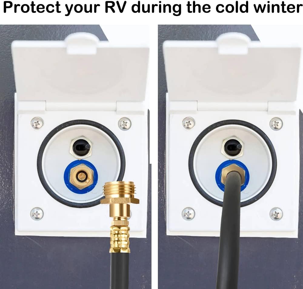 RV Winterizing Kit with Sprinkler Blowout Adapter, Shut Off Valve,Winterizing RV, Camper, Boat