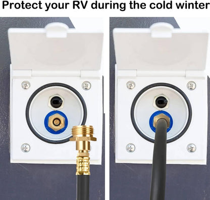 RV Winterizing Kit with Sprinkler Blowout Adapter, Shut Off Valve,Winterizing RV, Camper, Boat