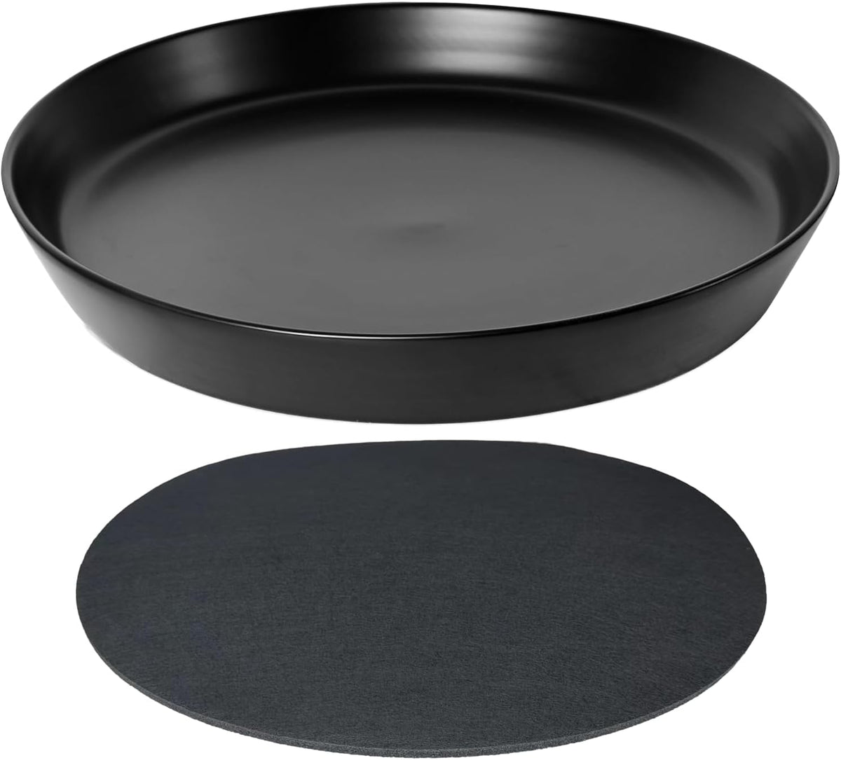 Plant Saucers 12 Inch (12.7 Inch) Plant Trays, Durable Round Glazed Ceramic Flower Plant Water Drip