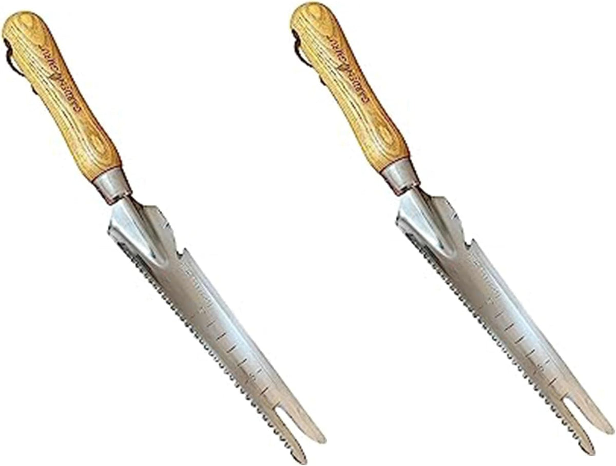 Garden Guru Hand Weeder Trowel with Ergonomic Handle – Stainless Steel Weeding & Digging Knife
