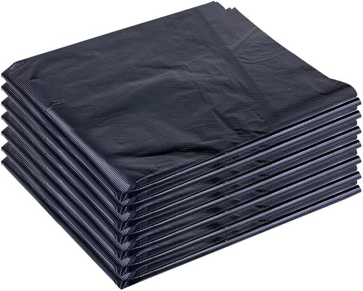 48 gallon heavy duty trash bags, 39.37x47.24 inches, black, extra strong construction & yard bags