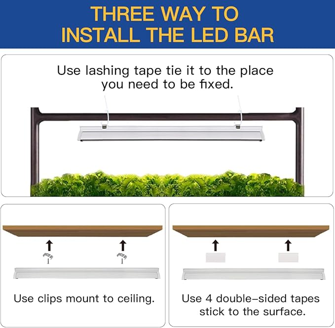 T5 LED Grow Lights, 204pcs Bulb 5000K White Full Spectrum Plant Light Strips for Indoor Plants