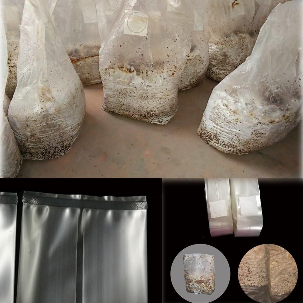 SUCOHANS 10 Count Mushroom Bags/All in One Mushroom Grow Bag/Farm-Mushroom Spawn/Sealable
