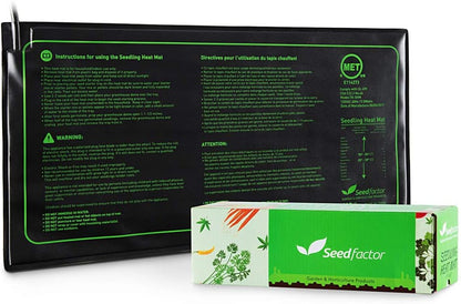 MET Certified Seedling Heat Mat, Seedfactor Waterproof Durable Germination Station Heat Mat, Warm