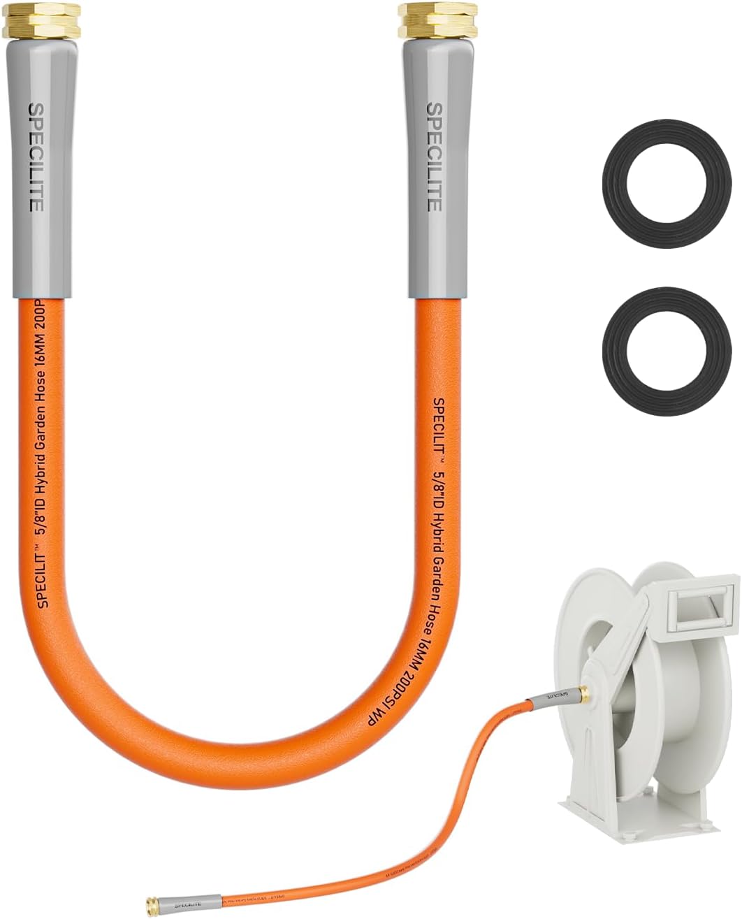 SPECILITE Garden Water Hose 3 ft x 5/8 in with Female to Female Connector, Small Leader Hose for