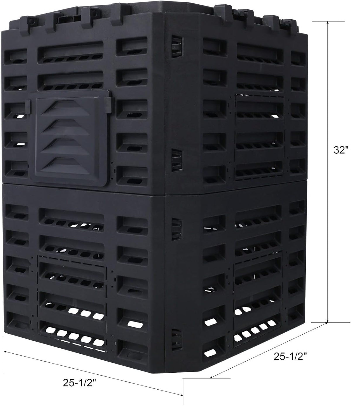 90 Gallon Garden Composter Bin - Premium Recycled Plastic, Large 340 Liter Capacity, Easy Assembly