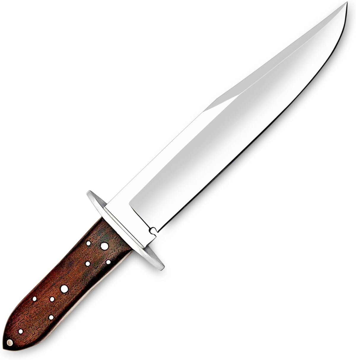 Handmade D2 Steel 14 Inches Full Tang Bowie Knife with leather sheath, Hunting knife with Wood
