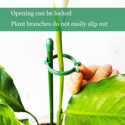 Belit 8 Pack Small Plant Support Plant Stakes, Adjustable Garden Single Stem Support Stake, Planter