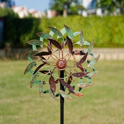 VEWOGARDEN 360° Outdoor Metal Wind Spinners Kinetic Wind Sculptures & Spinners for Yard Garden Lawn