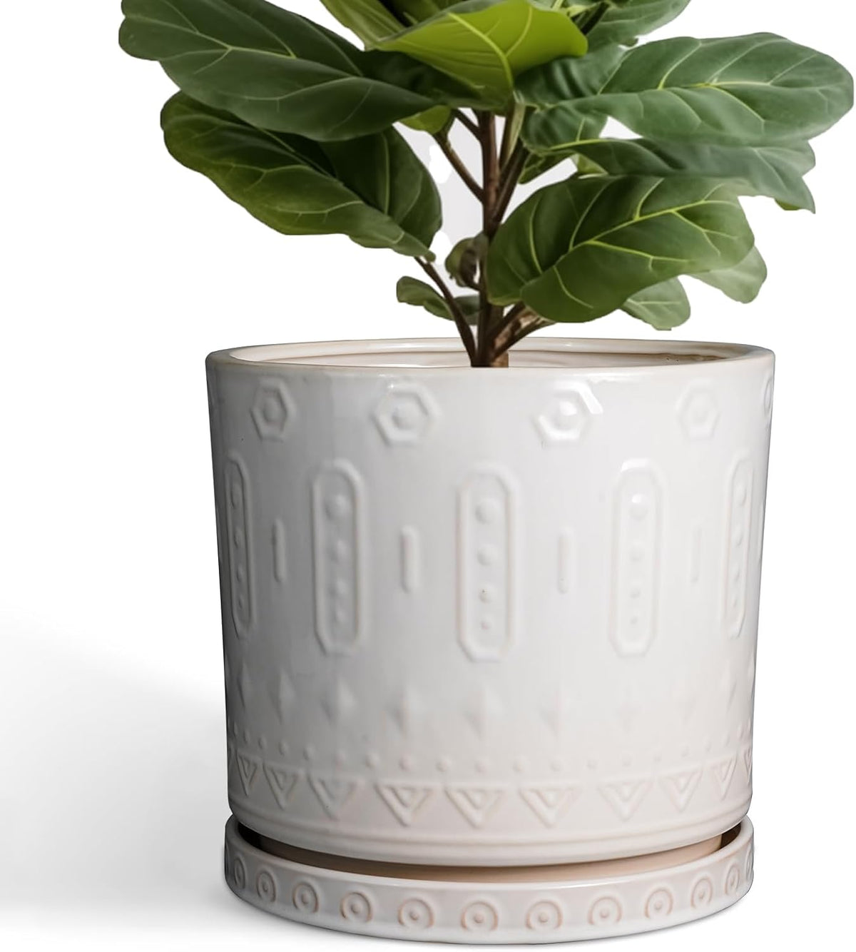 Ceramic Pots for Plants 12 Inch - Large Ceramic Planters for Indoor Plants Outdoor Modern Flower
