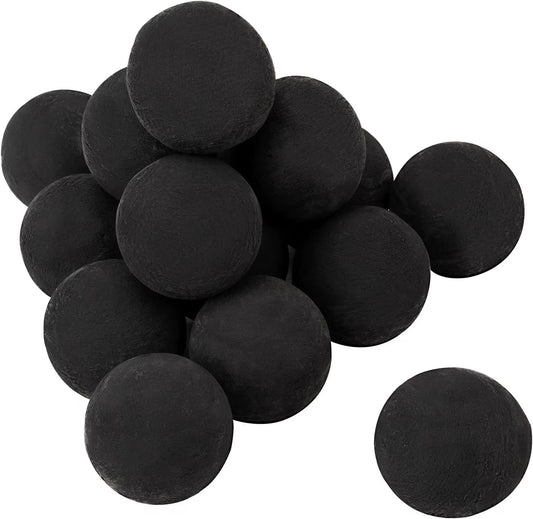 Skyflame Ceramic Balls, Set of 15 Round Fire Stones Set for Indoor and Outdoor Fire Pits or