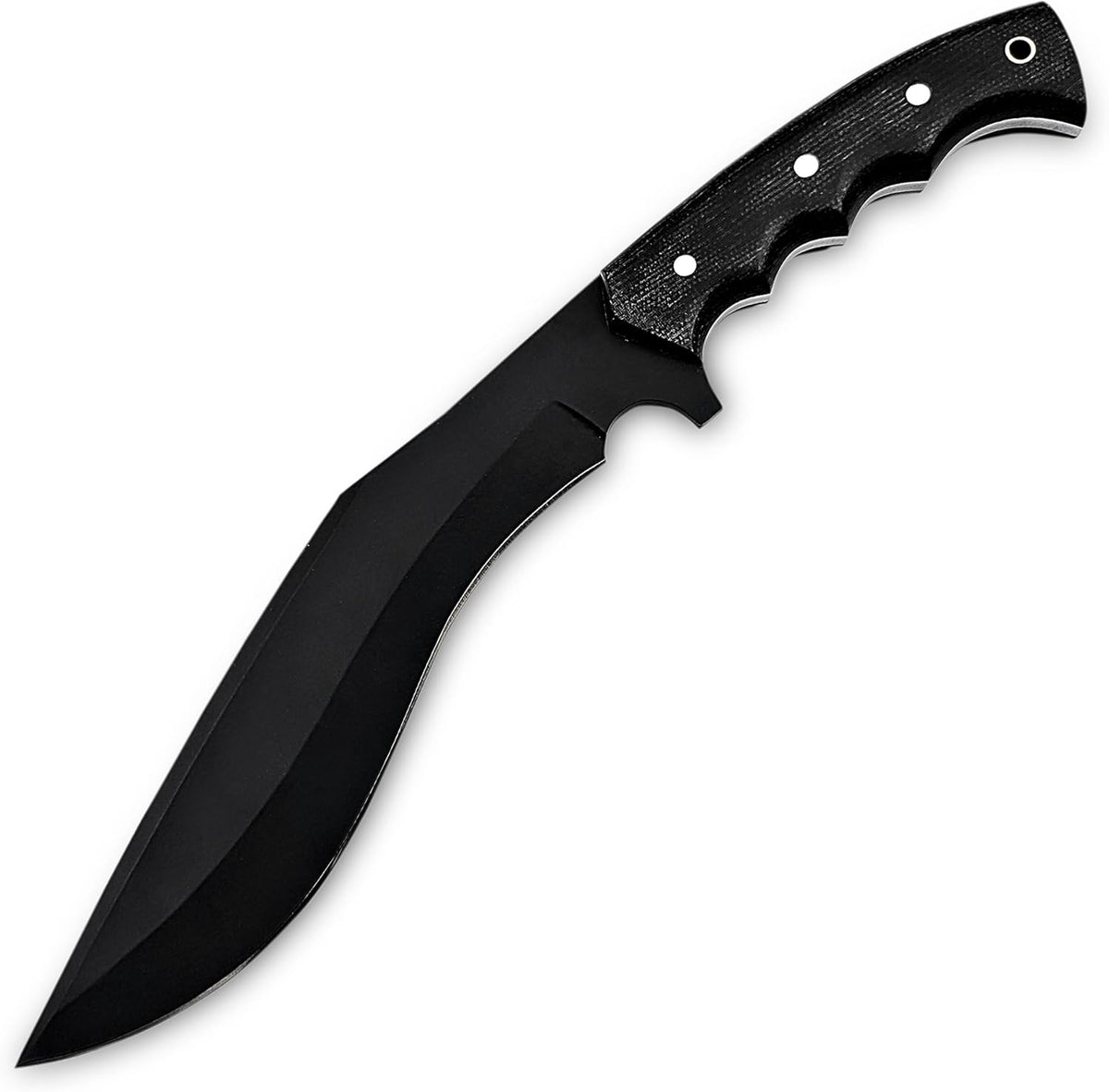 Poshland Handmade Kukri Knife with D2 Steel Blade, Durable G10 Handle, Premium Leather Sheath