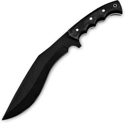 Poshland Handmade Kukri Knife with D2 Steel Blade, Durable G10 Handle, Premium Leather Sheath