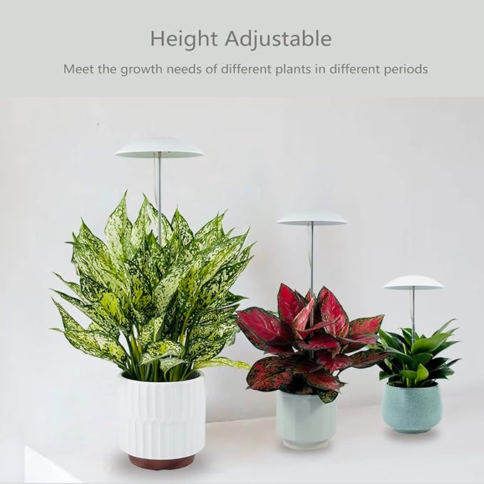 LED Grow Lights for Indoor Plants, Smart USB Small Full Spectrum Plant Lights with Remote, Height