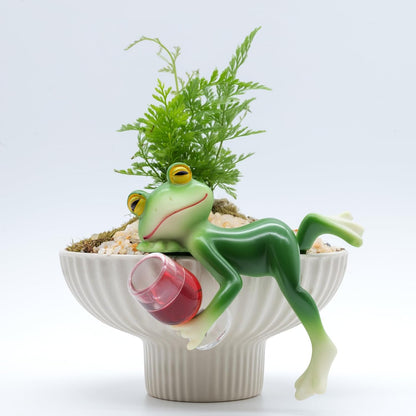 Miniature Frog Figurines Plant Decorations for Pots, Home Decor,Garden Decor,Garden Decorations