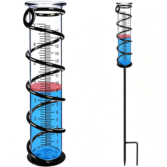 Rain Gauge, Rain Gauge Outdoor, Rain Gauges Outdoors Best Rated for Yard with Stake, Rain Water