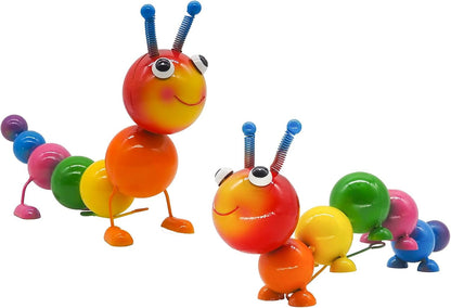 Metal Caterpillar Statue Yard Art Garden Decor for Outside Patio Lawn Ornaments Fence Decorations