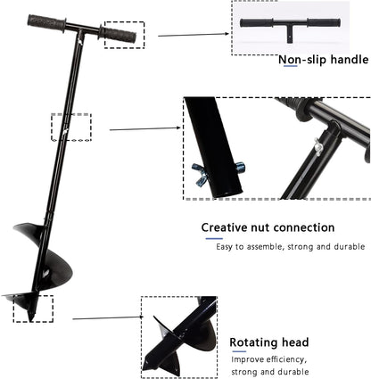 Compost Turning Tool Compost Stirring Tool,Compost Turning Bar 33.4inch,Manual Compost Aerator Tool