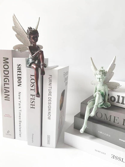 Sitting Fairy Garden Statue,Angel Yard Statues Outdoor,Fairy Gifts for Women Garden Fairy Figurines