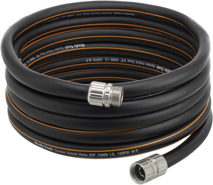 Giraffe Tools Garden Hose 30ft x 5/8", Custom Length, Heavy Duty, No Kink, Flexible, Rubber Garden