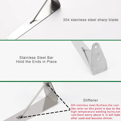 sancat Weed Cutter,Weeder with Double-Edged 304 Stainless Steel Sharp Blade, Manual Weed wracker