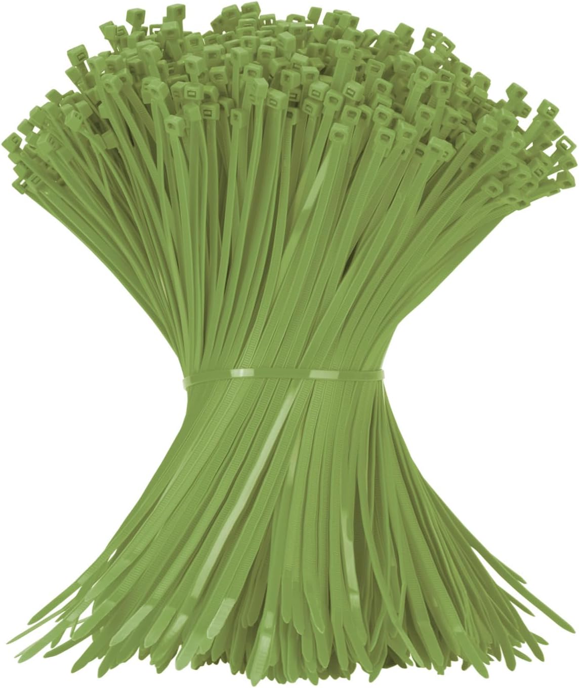 12 Inch Army Green Zip Tie 1000 PCS, 60 Lbs - Small to Medium Zip Tie, Nylon PA66 UV Resistant