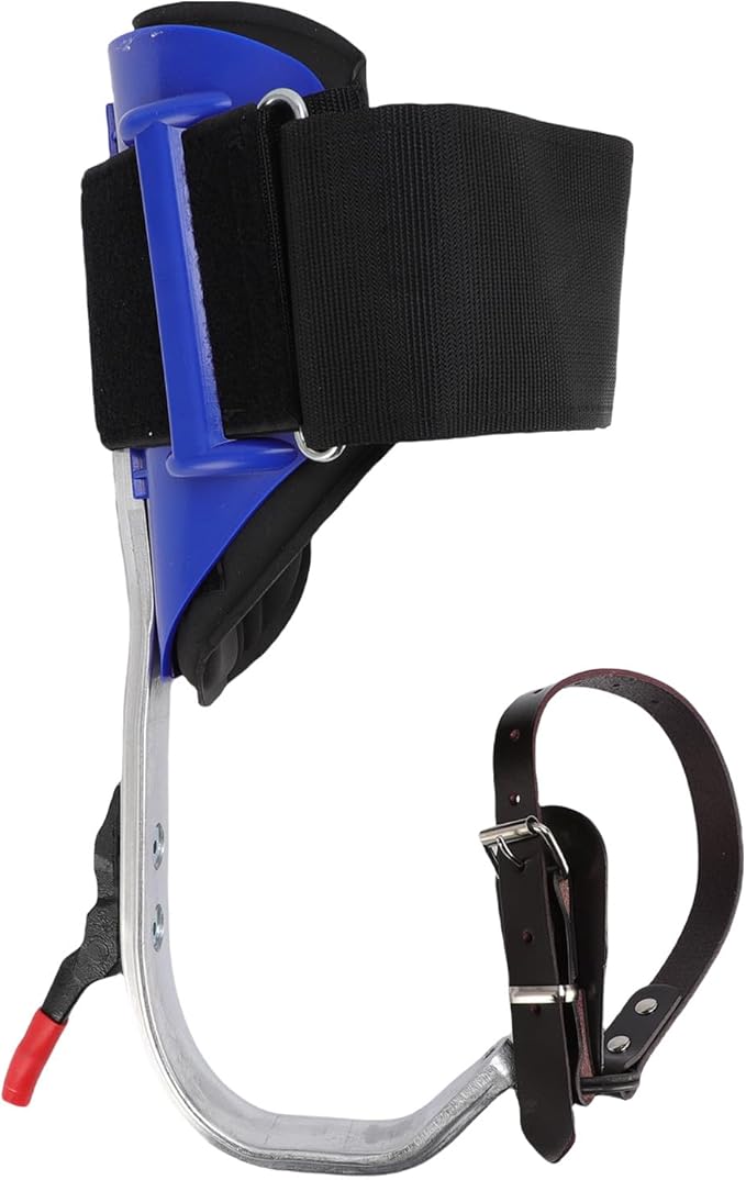 Tree Climbing Spikes Kit Aluminum Alloy Adjustable Tree Climbing Equipment with Anti Slip Pedal for