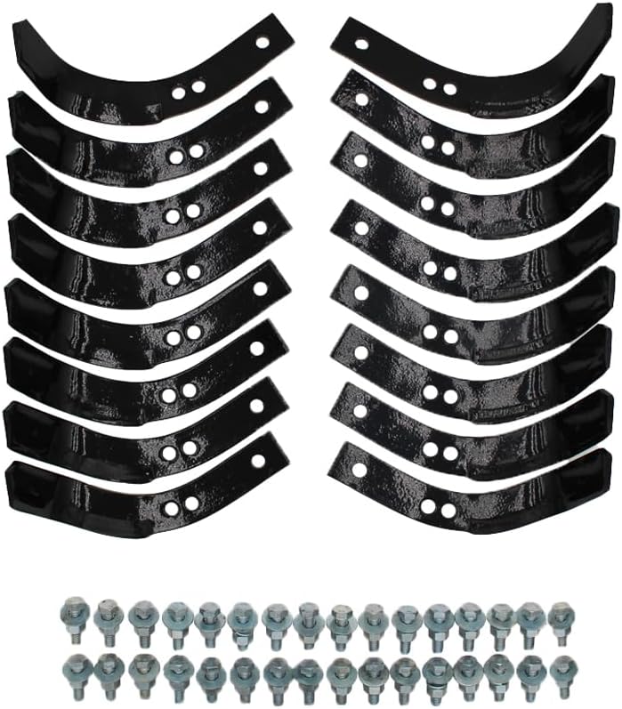 RAParts 108802 1245K 10802 New Tiller Tine Set Fits Troybilt Tiller Model 15008 Fits Ariens