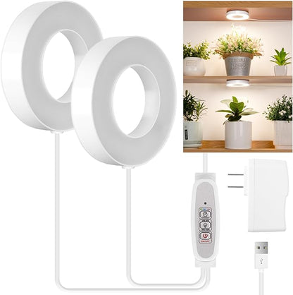 LORDEM Ceiling Grow Light for Indoor Plants, 96 LEDs Full Spectrum LED Plant Light, 5V Plant Lamp