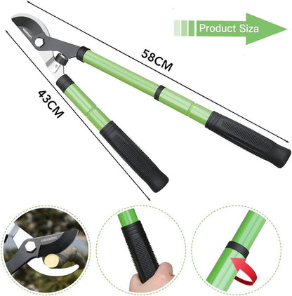 GARDENWORK Loppers for Tree Trimmer,Heavy Duty Branch Cutter,17-23"Extendable Garden Loppers with