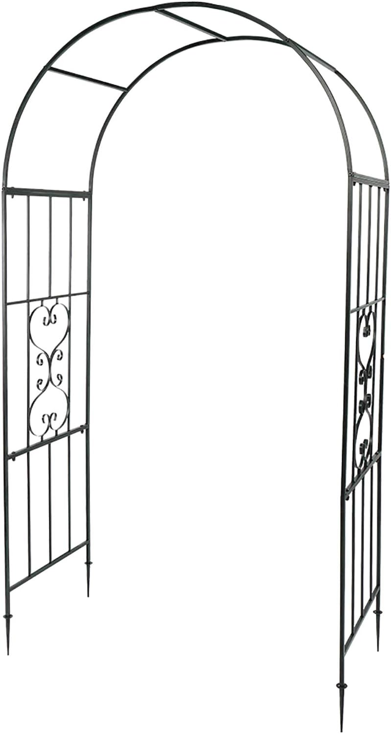 VINGLI Garden Arbor, Arch Walkway for Wedding Ceremony Party, Christmas Garden Decorations Steel