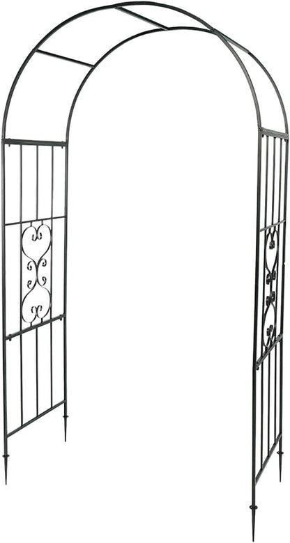 VINGLI Garden Arbor, Arch Walkway for Wedding Ceremony Party, Christmas Garden Decorations Steel