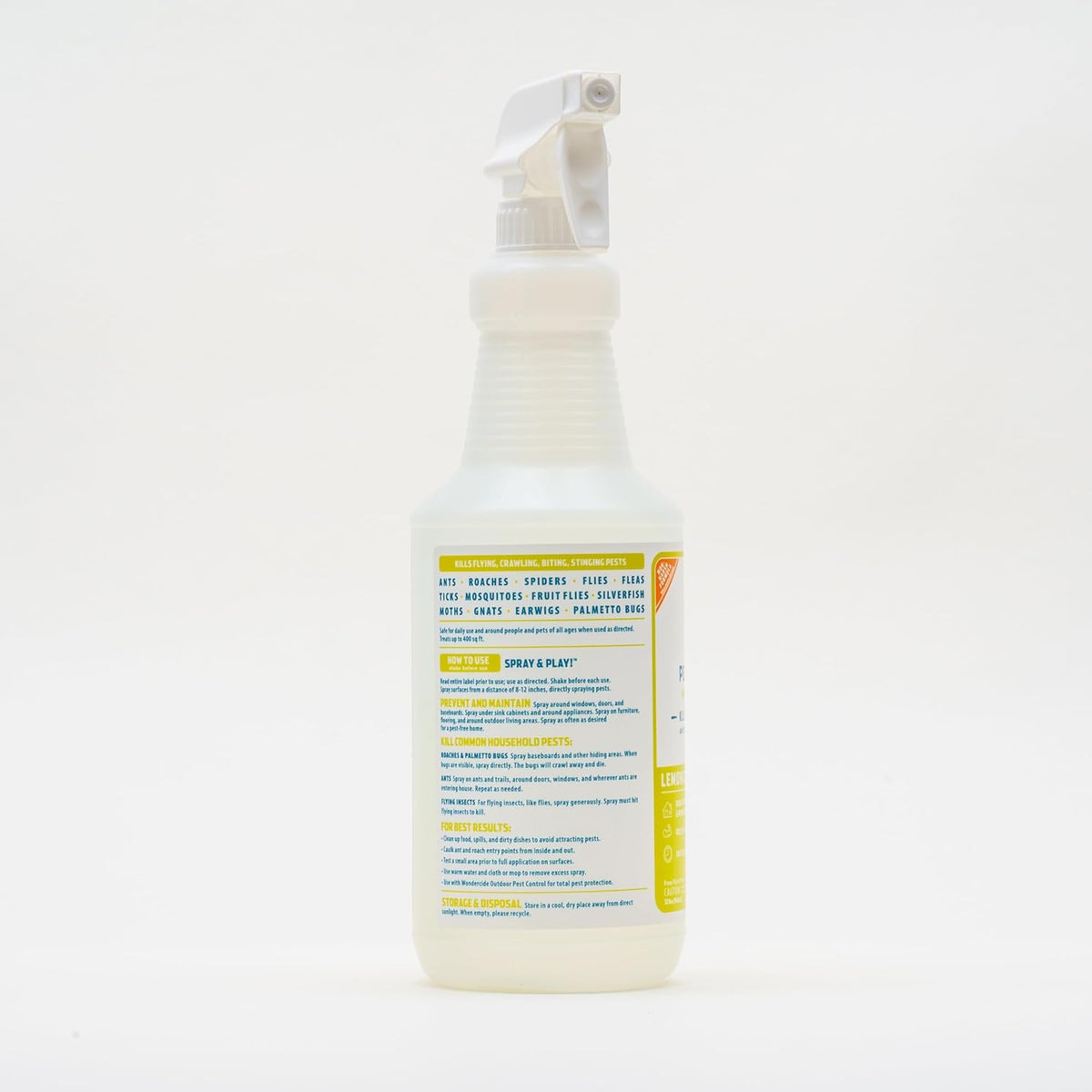 Wondercide - Indoor Pest Control Spray for Home and Kitchen - Ant, Roach, Spider, Fly, Flea, Bug